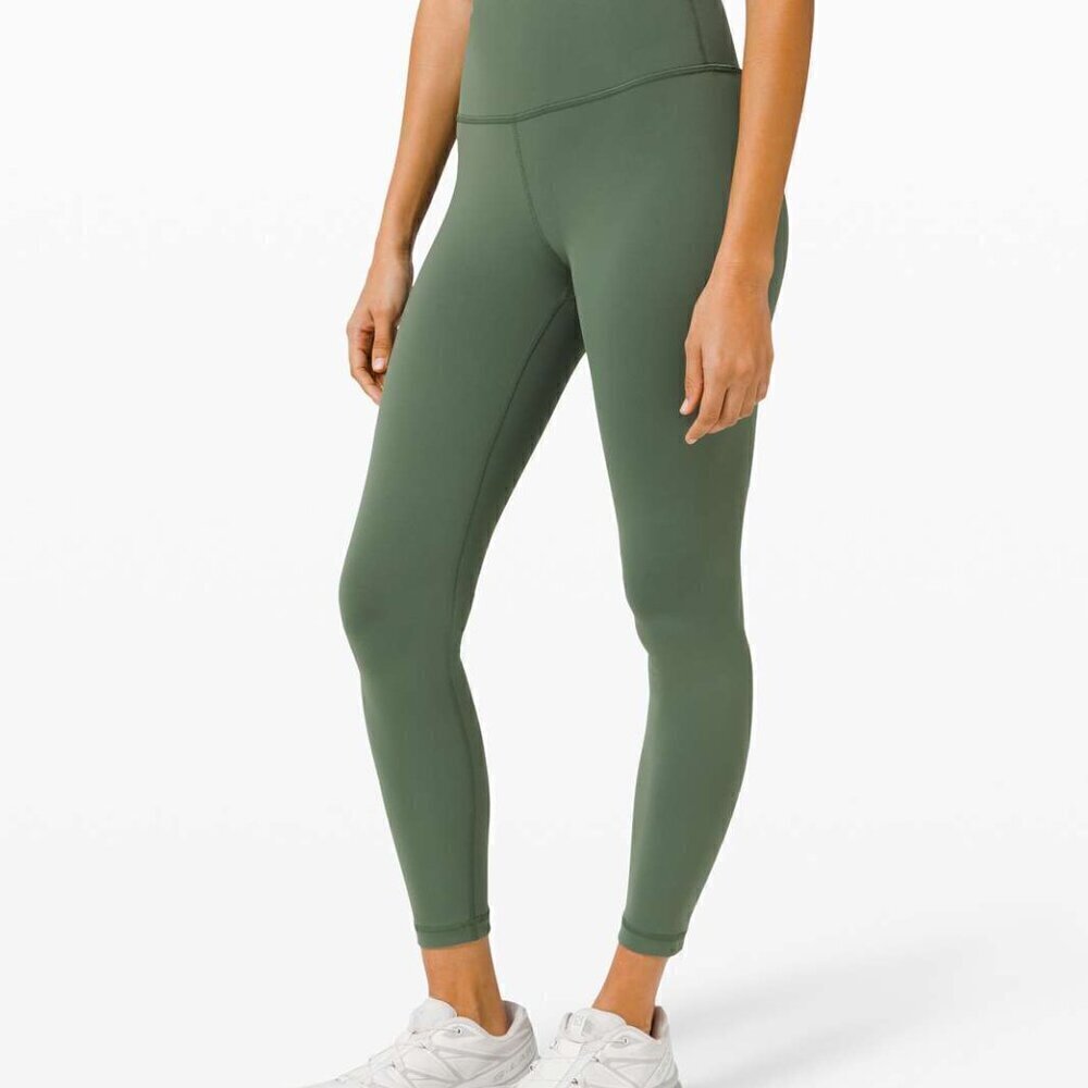 Lululemon Wunder Train High-Rise Tight 25" - 2 Algae Green